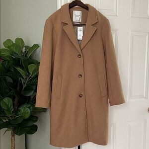 Abercrombie & Fitch Wool-Blend Dad Coat